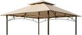 Garden Winds Reinforced RipLock 350 Replacement Canopy Top Cover Compatible with ABCCANOPY 8' x 8' Gazebo Models GHG-0909DP-NT, GHG-0808DP - Beige
