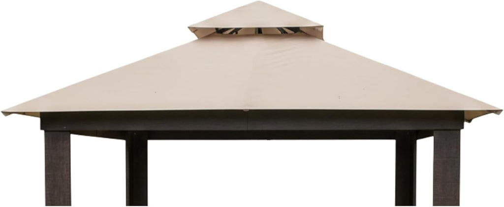 Garden Winds Heavy Duty Reinforced RipLock 500 Replacement Canopy Top Cover Compatible with Elite Shade USA 12' x 12' Gazebo Model X002045IRZ - Beige