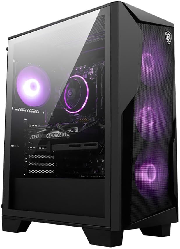 MSI Codex R2 Gaming Desktop: Intel Core i7-14700F, Geforce RTX 5060Ti 8G, 32GB DDR5, 2TB M.2 NVMe SSD, 650W 80+ Gold PSU, WiFi 7, Windows 11 Home: B14NVM7-438US