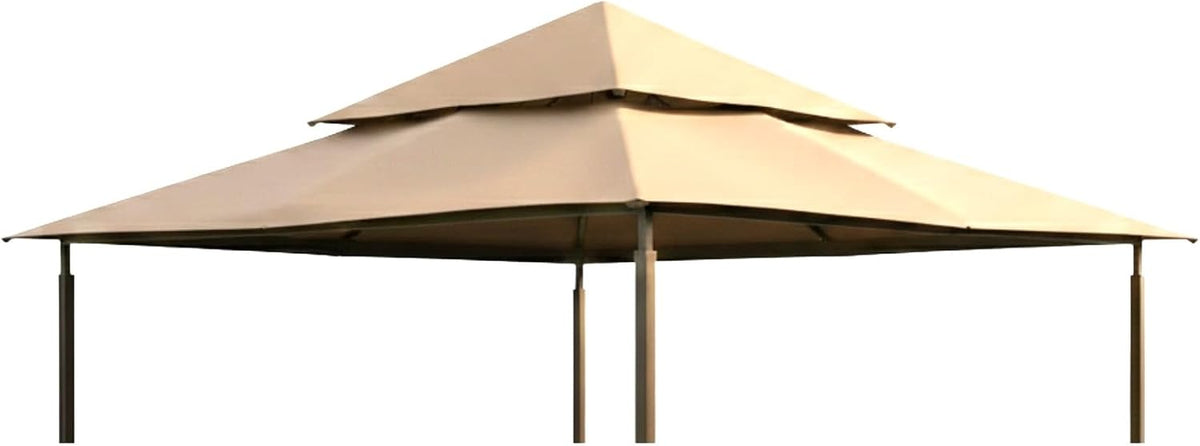 Garden Winds Durable Replacement Canopy Top Cover Compatible with The X1250B, GFS01250B, GFS01250A Harbor 12' x 12' Gazebo - Classic Sand, 350
