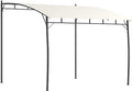 Outsunny 10' x 10' Outdoor Pergola Gazebo with UV-Resistant Canopy and Metal Frame, Sun Shade Shelter for Porch, Patio, Deck, Backyard, Cream White