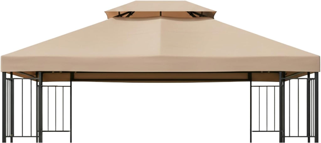 Garden Winds Reinforced RipLock 350 Replacement Canopy Top Cover Compatible with Easy Assembly 10' X 12' Gazebo Model MSD236247917053 - Beige
