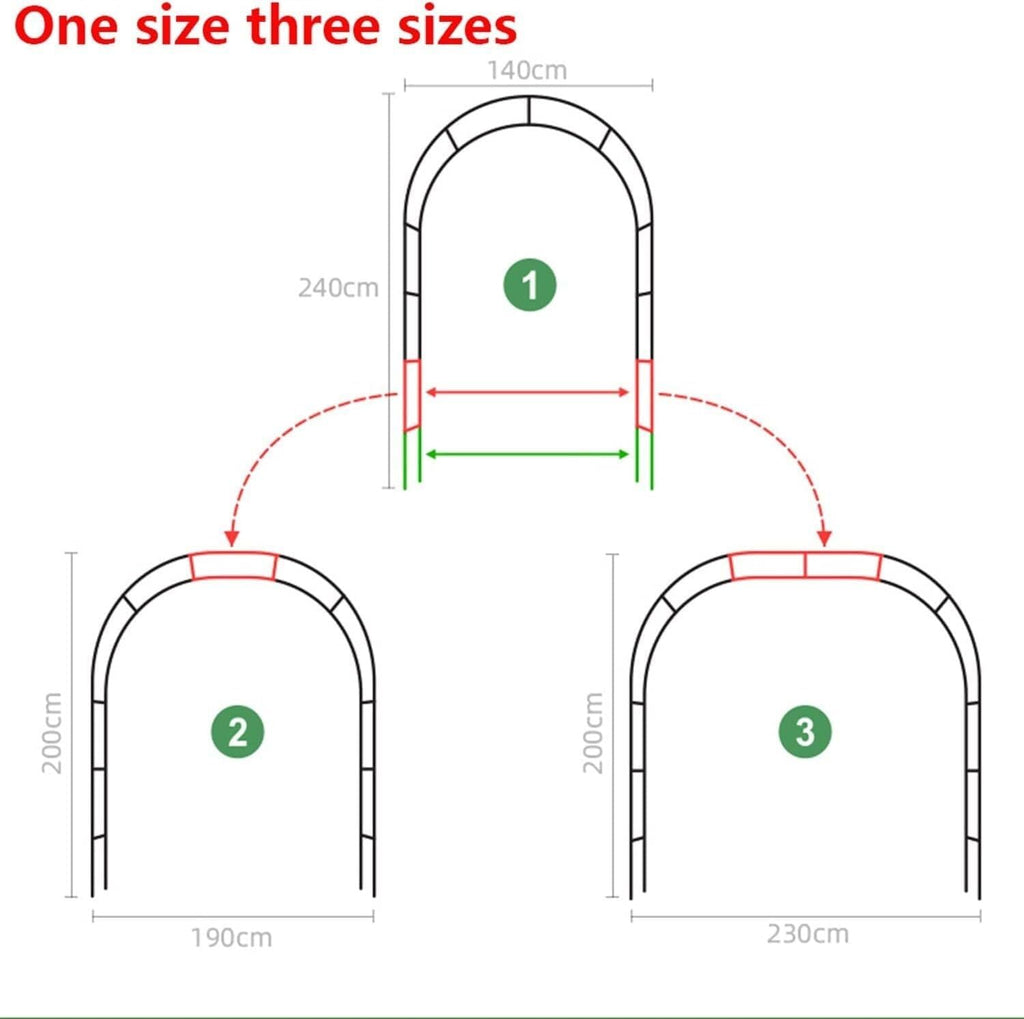 Garden Rose Arch, Pergola Garden Pavilion, Indoor and Outdoor Wedding Party Decoration, with A Pair of Rattan Boxes