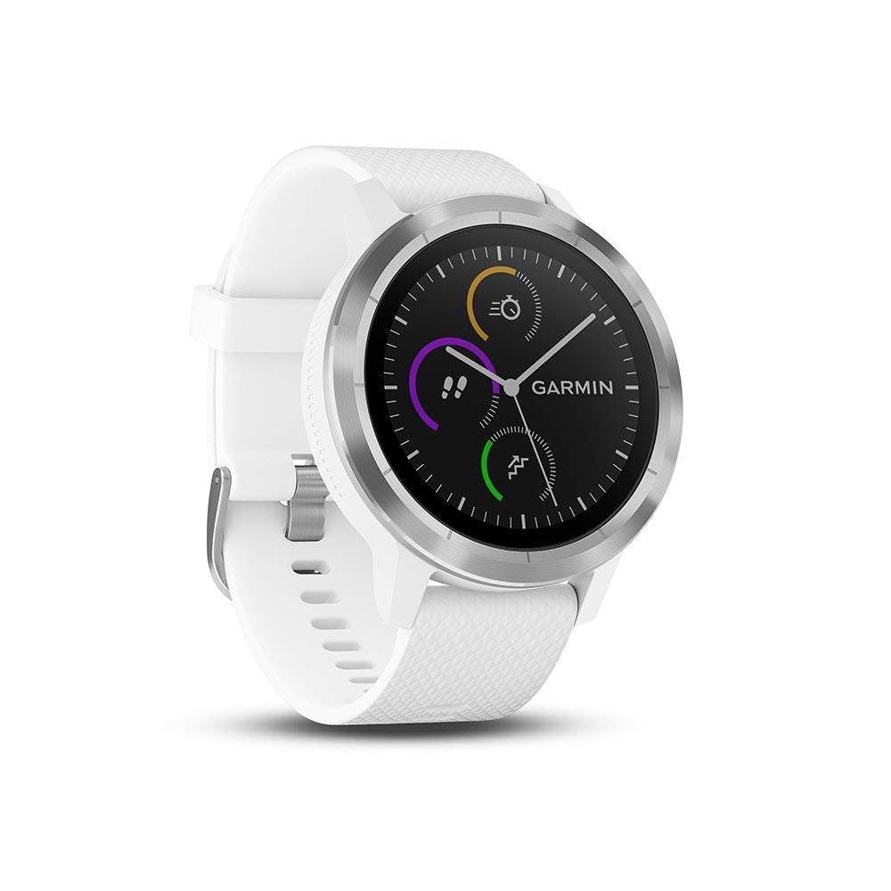 GARMIN - Smartwatch GARMIN Vivoactive 3 1,2' GPS Waterproof 5 ATM Glonass White Stainless steel (Renewed)