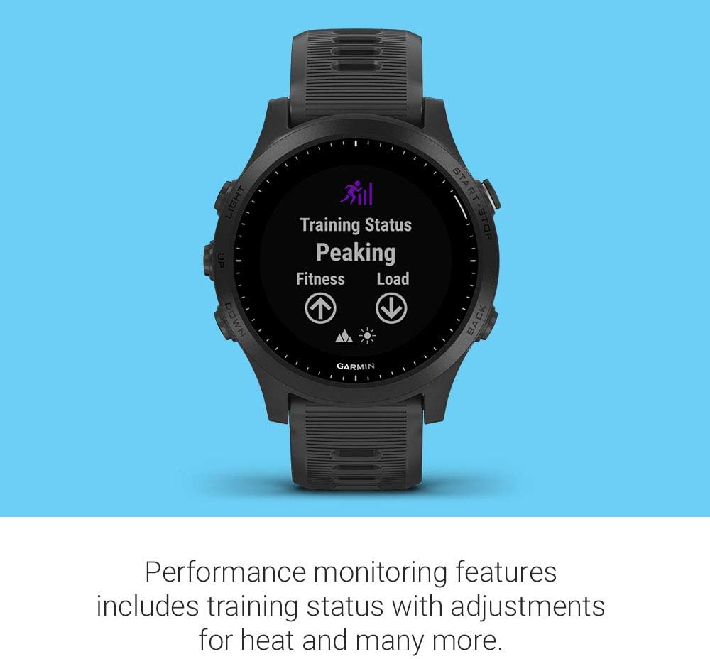 Garmin Forerunner 945, Premium GPS Running/Triathlon Smartwatch with Music, Black (Renewed)