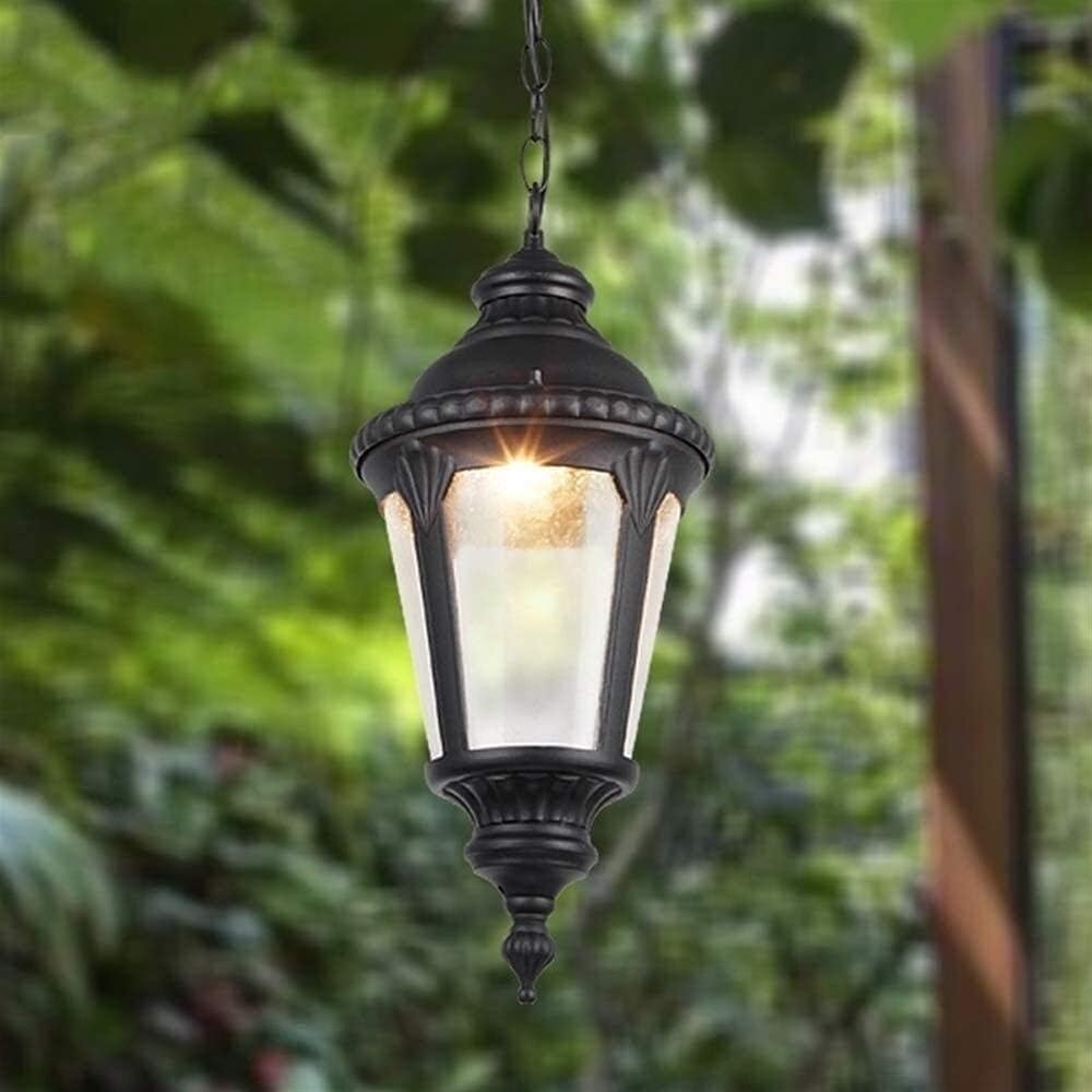 Outdoor IP54 Waterproof Chandelier, Aluminum, Suitable for Villa Balcony, Stair, Porch, Pavilion, Garden Decoration Lamps, Lighting Chandelier, Black Flush Mount Light