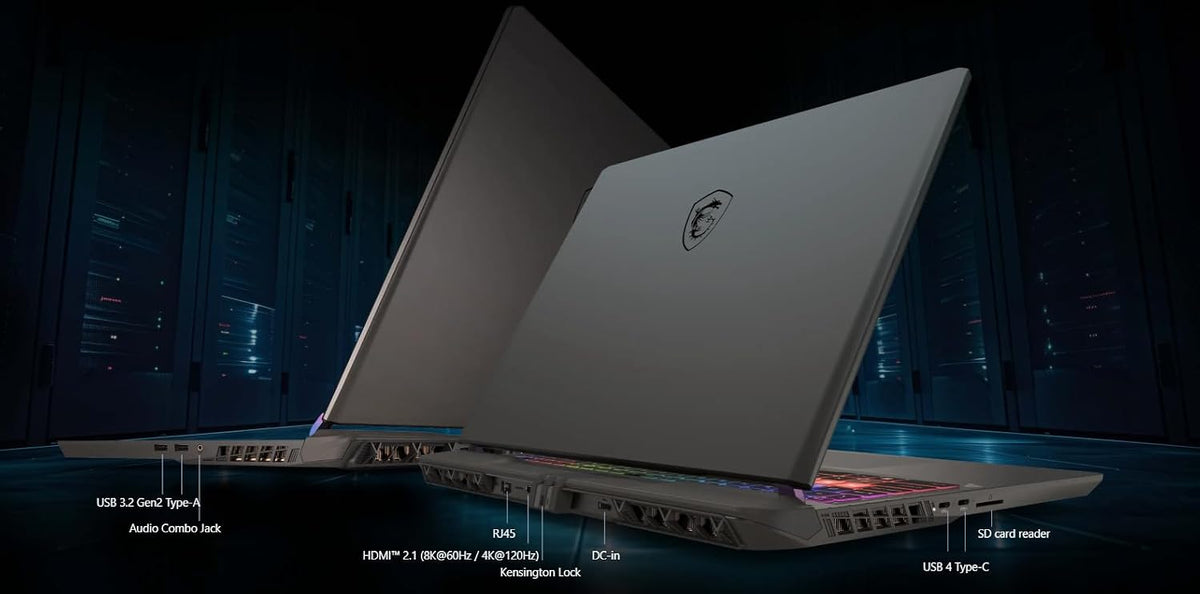 msi Vector A16 HX Gaming Laptop 16' QHD+ IPS 240Hz AMD 16-core Ryzen 9 HX (Up to 5.3GHz) 32GB RAM 2TB SSD GeForce RTX 5070 Ti (Up to 992 AI Tops) RGB Backlit Thunderbolt Win11 ICP Hub PC