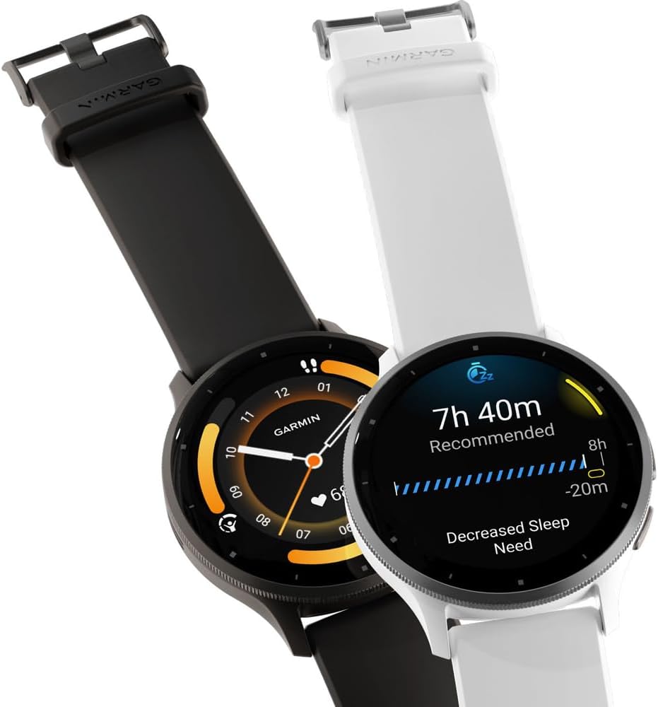Garmin Venu 3 Health Fitness GPS Smartwatch Silver Bezel/Whitestone Band (45mm) - (Renewed)