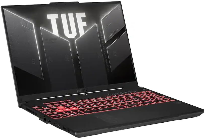 ASUS TUF A16 Gaming Laptop, 2025, 16' 1920x1200 144Hz, AMD 6-Core Ryzen 7 7445HS, NVIDIA GeForce RTX 4050, 32GB DDR5, 1TB SSD, Win11 Home, RGB Backlit KB, Wi-Fi 6, BT 5.3, 720p Camera, Mecha Gray