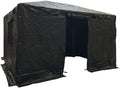 Garden Winds Universal 10' x 14' Winter Cover for Tall Hard Top Gazebo – Heavy Duty Protective Enclosure for Outdoor Storage, Waterproof, Windproof and Flame Resistant – Black
