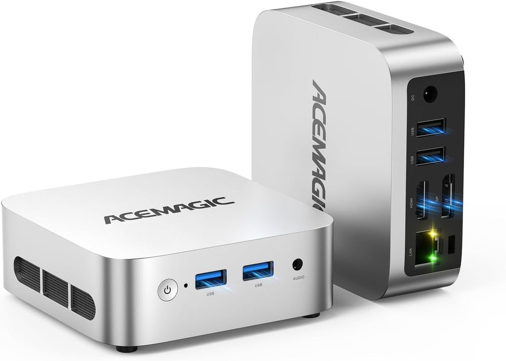 ACEMAGICIAN V1 Mini PC,16GB DDR4 RAM 256GB SSD Mini Computers, Twin Lake N150(Beat N97/N95) Small Desktop PC, 4K Dual Display/HDMI/WiFi/BT/LAN for Home/Office