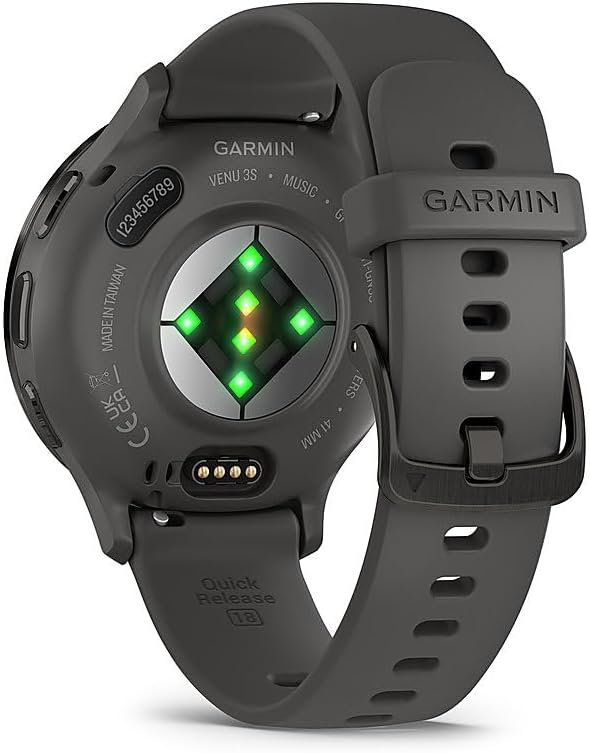 Garmin Venu 3S Health Fitness GPS Smartwatch Steel Bezel with Pebble Gray Case 41mm | Official USA Partner Model | Bundle 010-02785-00 with 2 YR CPS Enhanced Protection Pack