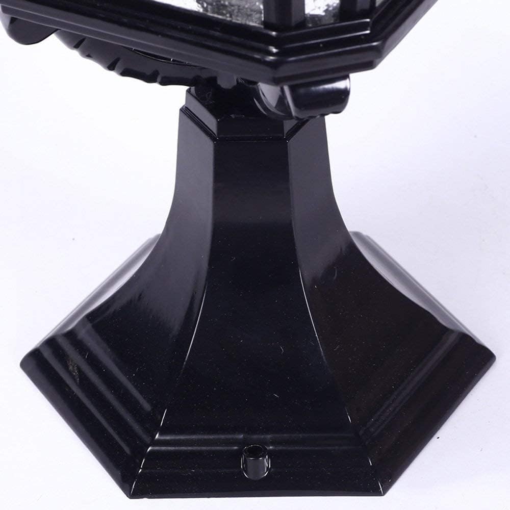 Pillar Lantern Villa External Decoration Landscape Lighting E27 Garage Pavilion Garden Patio Light Outdoor Post Lights Black Aluminum Column Lamps Waterproof IP55 Outdoor Lighting