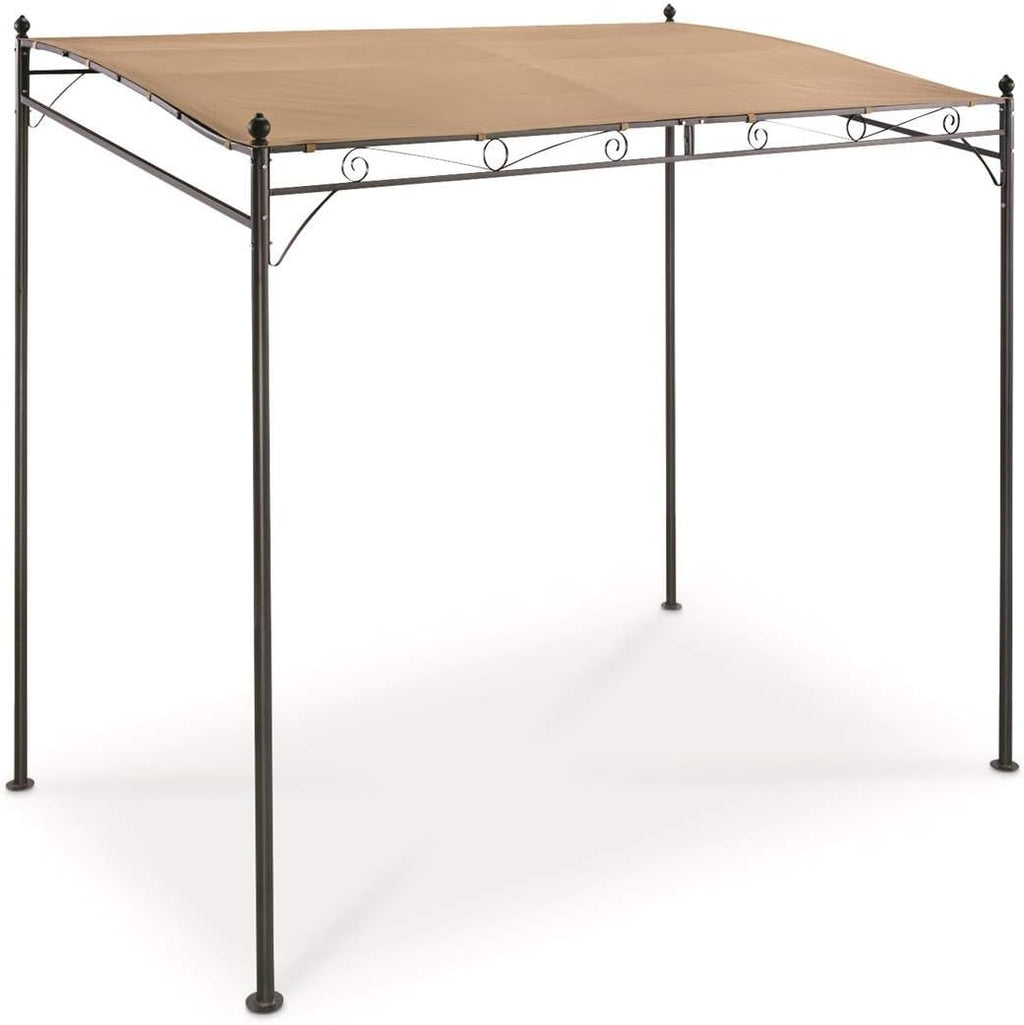 Guide Gear Small Gazebo 5' x 8' Canopy Tent Instant Shelter Outdoor Sun Shade for Patio, Backyard, Garden, BBQ Grill, Tan