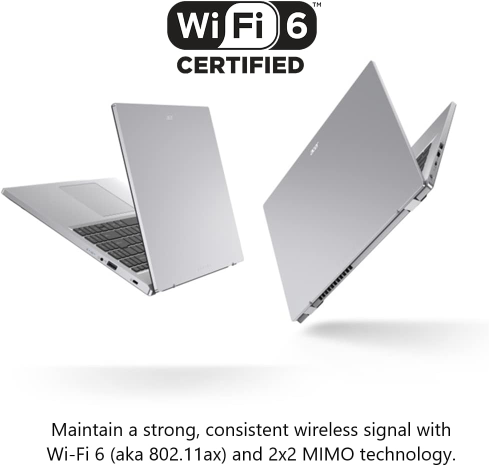 acer Aspire 3 A315-24PT-R08Z Slim Laptop | 15.6' Full HD IPS Touch Display | AMD Ryzen 3 7320U Quad-Core Processor | AMD Radeon Graphics | 8GB LPDDR5 | 256GB NVMe SSD, Silver