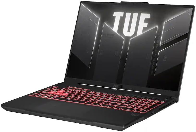 ASUS TUF A16 Gaming Laptop, 2025, 16' 1920x1200 144Hz, AMD 6-Core Ryzen 7 7445HS, NVIDIA GeForce RTX 4050, 32GB DDR5, 1TB SSD, Win11 Pro, RGB Backlit KB, Wi-Fi 6, BT 5.3, 720p Camera, Mecha Gray