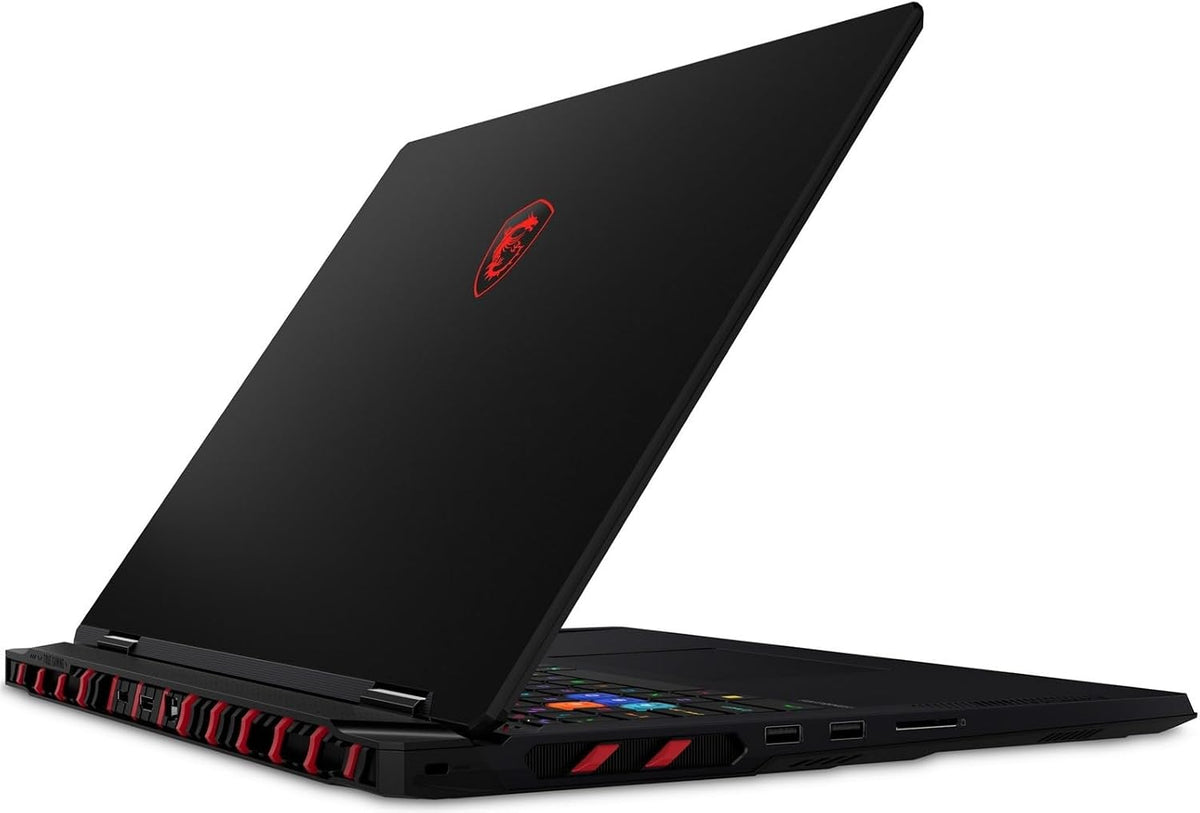 EXCaliberPC [2025] MSI Raider 18 HX AI A2XWIG-014US (Intel Core Ultra 9 285HX, 64GB DDR5 RAM, 4TB NVMe SSD, NVIDIA GeForce RTX 5080, 18' UHD+ mini LED, Windows 11) Gaming Laptop