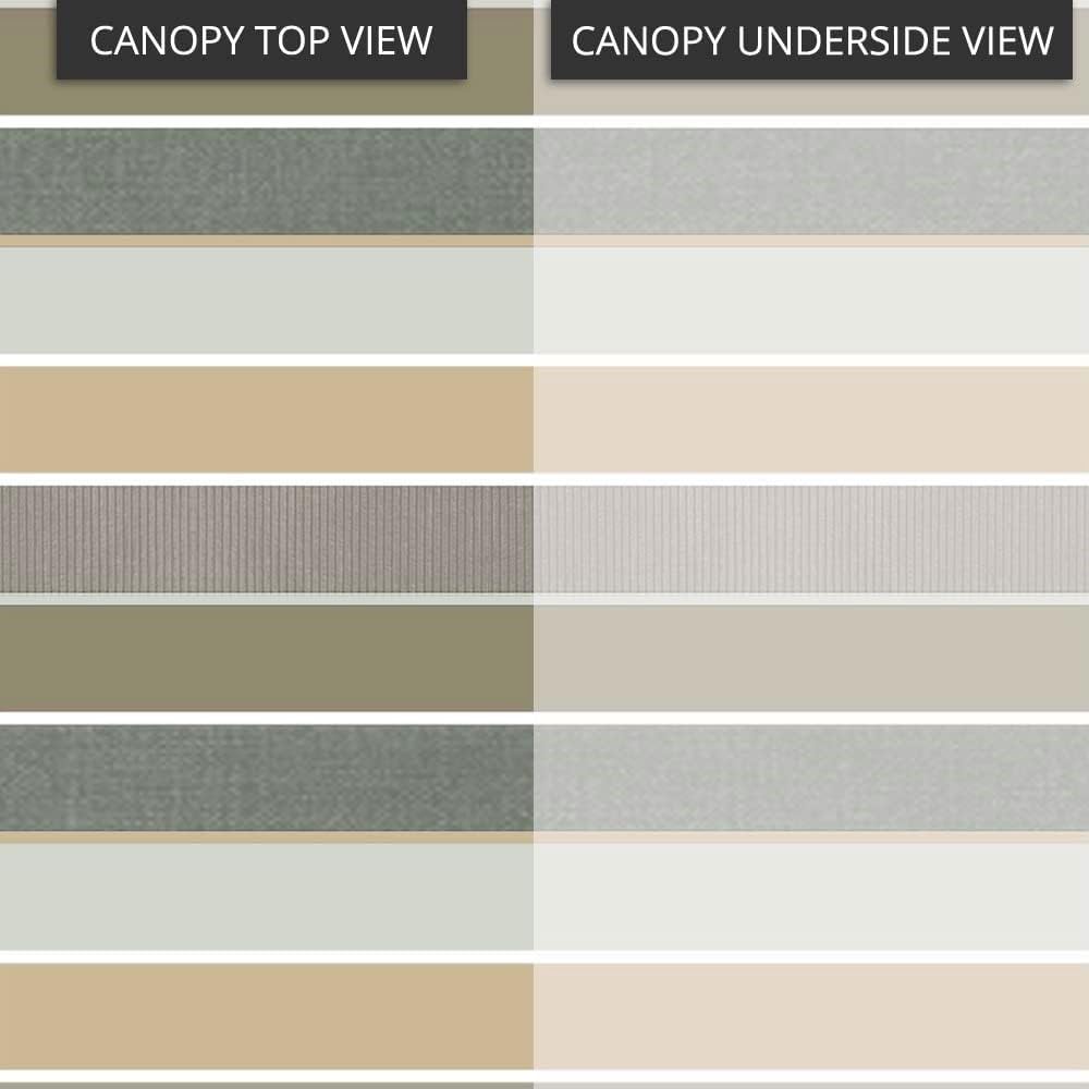 Garden Winds Durable Replacement Canopy Top Cover Compatible with The L-GZ136PST Madaga 10' x 10' Gazebo - Classic Sandstone Gray, 350