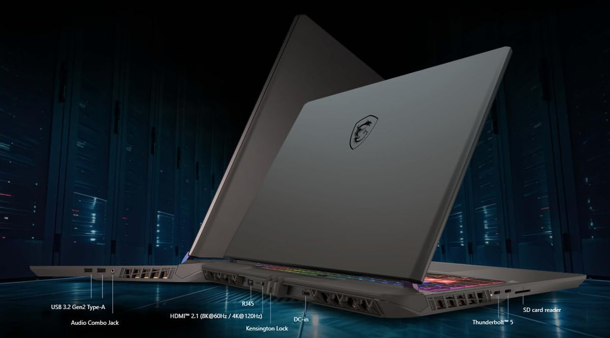 msi Vector 16 HX AI Gaming Laptop 16' WUXGA IPS 144Hz Intel 20-core Ultra 7 255HX (>i9-14900HX) 64GB DDR5 1TB SSD GeForce RTX 5070 Ti RGB Backlit Thunderbolt5 Wi-Fi6E Win11 ICP Hub PC