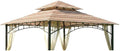 Garden Winds Durable Replacement Canopy Top Cover Compatible with The L-GZ136PST Madaga 10' x 10' Gazebo - Classic Sandstone Red, 350