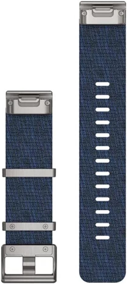 Garmin Acc, MARQ, QuickFit 22m, Jacquard Weave Nylon Strap, W125648106 (Jacquard Weave Nylon Strap, Indigo QuickFit, Band, Navy, Garmin, MARQ Adventurer, MARQ Athlete, MARQ)
