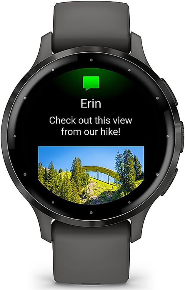 Garmin 010-N2785-00 Venu 3S Health Fitness GPS Smartwatch Slate Bezel/Black Band (41mm) Refurbished Bundle with 2 YR CPS Enhanced Protection Pack