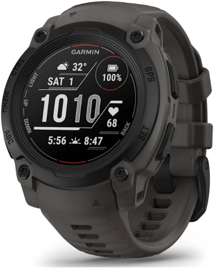 Garmin Instinct® E 40mm, Rugged Outdoor GPS Smartwatch, 24/7 Health Monitoring, Wrist-Based Heart Rate, Up to 16 Days of Battery Life, Charcoal