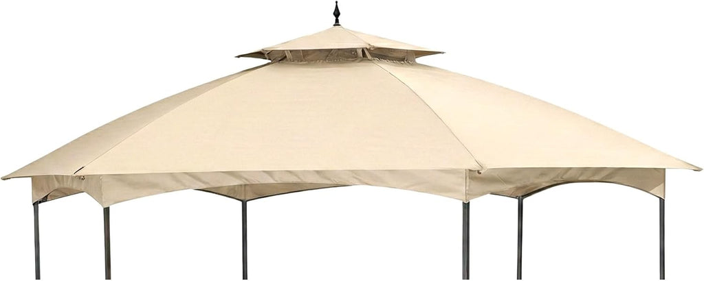 Garden Winds Reinforced Replacement Canopy Top Cover Compatible with The D-GZ076PST-D Madison Hexagon Gazebo - Classic Sand, Riplock 350