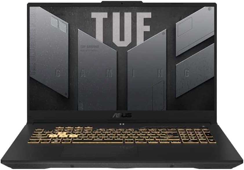ASUS TUF Gaming F17 (2023) Gaming Laptop, 17.3â€ FHD 144Hz Display, GeForce RTX 3050, Intel Core i5-12500H, 16GB DDR4, 512GB PCIe SSD, Wi-Fi 6, Windows 11, FX707ZC-ES53,Mecha Gray