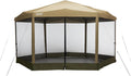 Coleman Back Home Screened Canopy Tent with Instant Setup, Outdoor Gazebo for Bug-Free Lounging, Fits Over Picnic Tables, Ideal for Parties, Events, Tailgates, Dining, & More