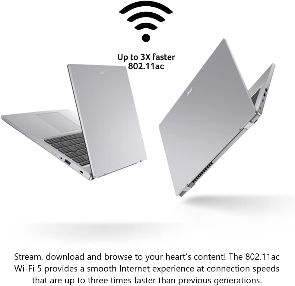 acer Aspire 3 A315-24P-R2SC Slim Laptop | 15.6' Full HD IPS Display | AMD Ryzen 5 7520U Quad-Core Processor | AMD Radeon Graphics | 8GB LPDDR5 | 256GB NVMe SSD | Wi-Fi 5 | Windows 11 Home