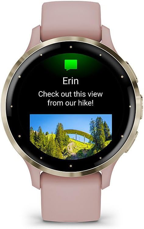 Garmin Venu 3S Health Fitness GPS Smartwatch Gold Steel Bezel with Dust Rose Case 41mm | Official USA Partner Model | Bundle 010-02785-03 with 2 YR CPS Enhanced Protection Pack