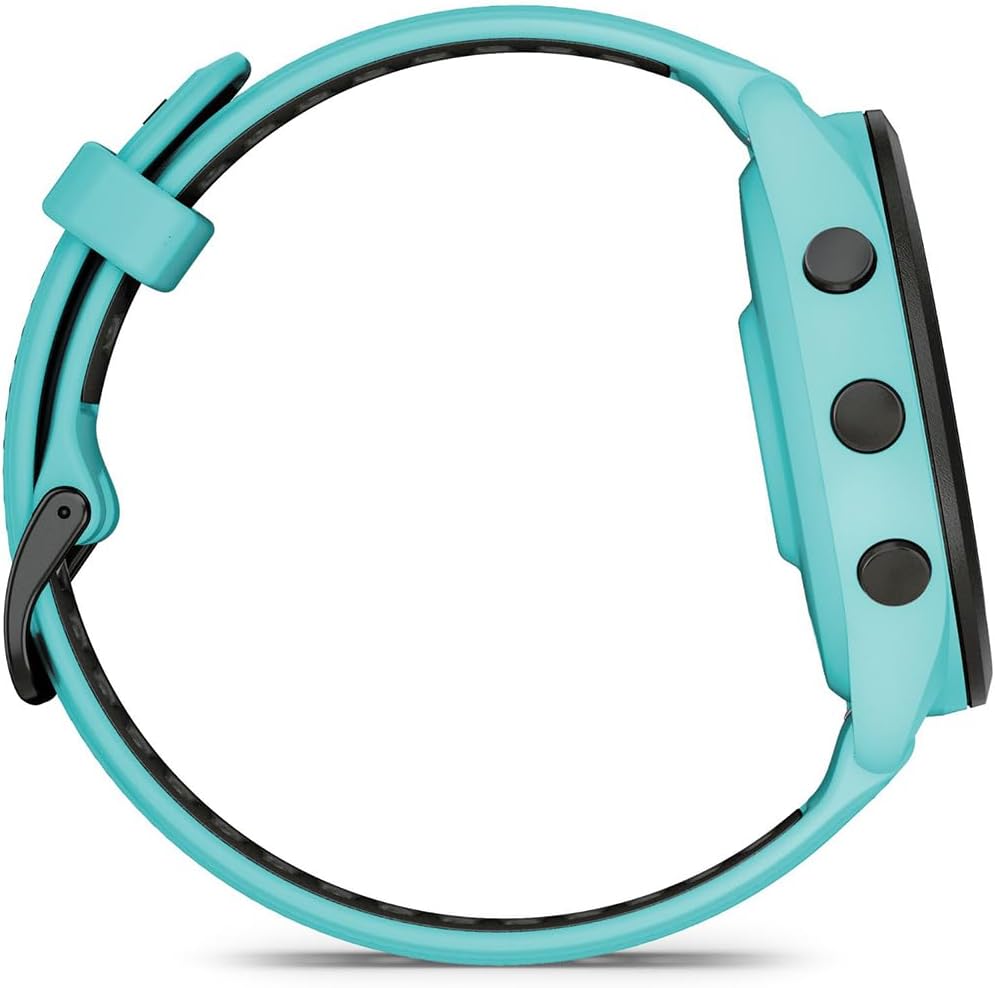 Garmin 010-02810-02 Forerunner 265 GPS Smartwatch Aqua/Black | Official USA Partner Model | Bundle with Deco Essentials Exclusive CPS 26 Month Protection Pack