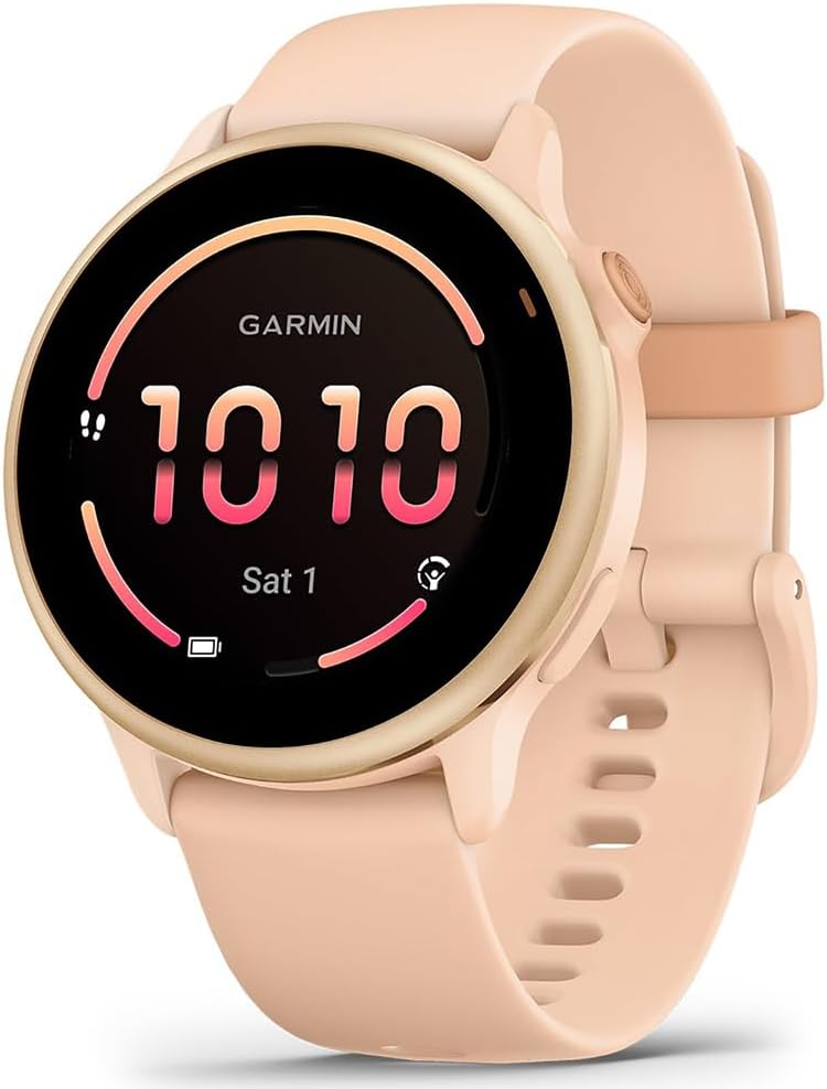 Garmin 010-02985-03 VIVOACTIVE 6 Health and Fitness GPS Smartwatch Pink Dawn with Silicone Band Bundle with Deco Essentials Exclusive 26 Month CPS Enhanced Protection Pack