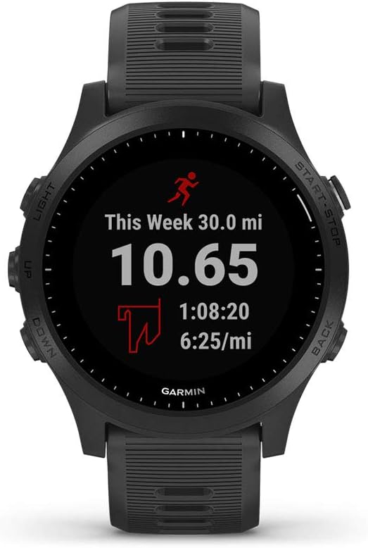 Garmin Forerunner 945, Premium GPS Running/Triathlon Smartwatch with Music, Black (Renewed)