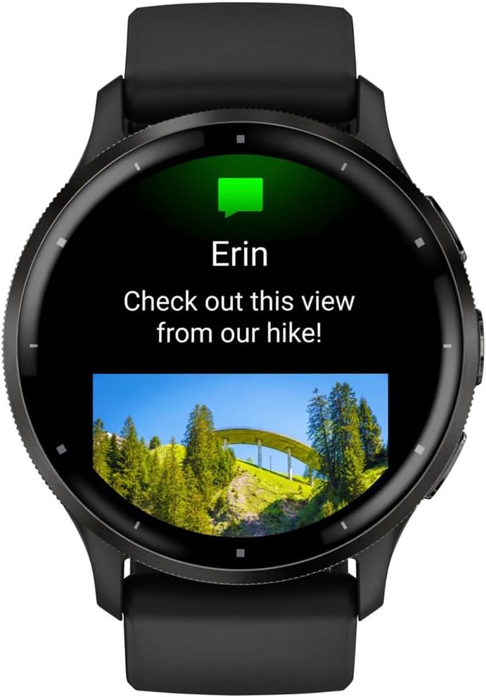 Garmin 010-N2784-01 Venu 3 Health and Fitness GPS Smartwatch Slate Bezel/Black Band (45mm) Refurbished Bundle with 2 YR CPS Enhanced Protection Pack