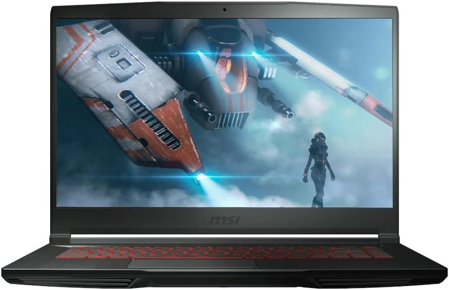 MSI GF63 Thin 15.6' Gaming Laptop, 144Hz FHD, Intel Core i5-11400H, NVIDIA GeForce RTX 3050 4GB, 16GB DDR4 Memory, 512GB NVMe SSD, Windows 11, Black, 11UC-1276US