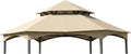 Garden Winds Durable 350 Replacement Canopy Top Compatible with Southbay Hexagon 12' x 12' Gazebo Models L-GZ793PST-A, A111005500 - Beige