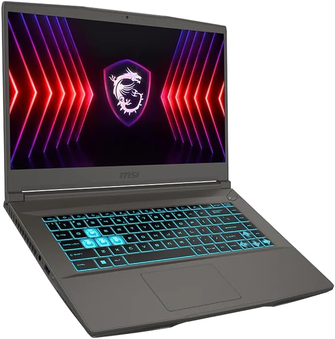 msi Thin 15.6 inch FHD 144Hz Gaming Laptop, 13th Gen Intel Core i5-13420H, NVIDIA GeForce RTX 4050, 16GB DDR4 RAM, 512GB SSD, Backlit Keyboard, Windows 11 Pro