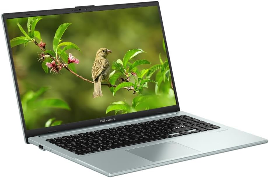 ASUS 2025 Lightweight Laptop, 15.5' FHD OLED Display, Intel i3 Processor Up to 3.79GHz, 8GB Ram, 256GB SSD, Backlit Keyboard, Super-Fast WiFi, HDMI, Windows 11 OS, Pastel Blue (Renewed)