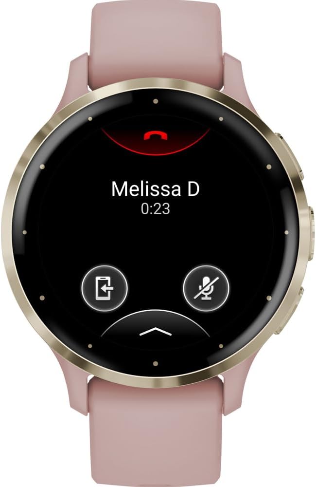 Garmin 010-N2785-03 Venu 3S Fitness GPS Smartwatch Gold Bezel with Rose Case 41mm (Renewed) Bundle with 2 YR CPS Enhanced Protection Pack