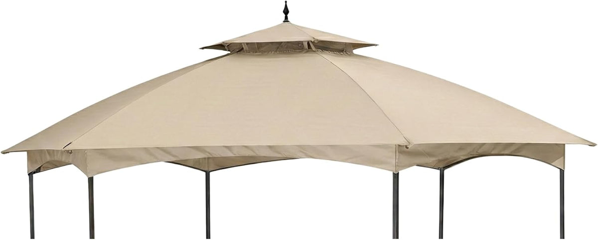 Garden Winds Reinforced RipLock 350 Replacement Canopy Top Cover Compatible with Madison Hexagon 11.4' x 13.2' Gazebo Model D-GZ076PST-D - Beige