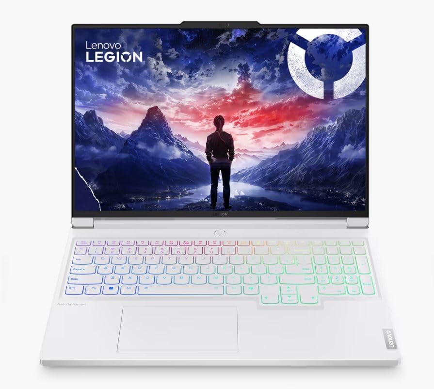 Lenovo Legion 7i Gen 10, AI Gaming Laptop, Intel Ultra 9 275HX, 16' OLED 2.6K (2560x1600) 240Hz 500 nits, 32 GB DDR5, 2 TB SSD, NVIDIA RTX 5070, 5MP Camera E Shutter, Wi-Fi 7, Win 11 - Glacier White