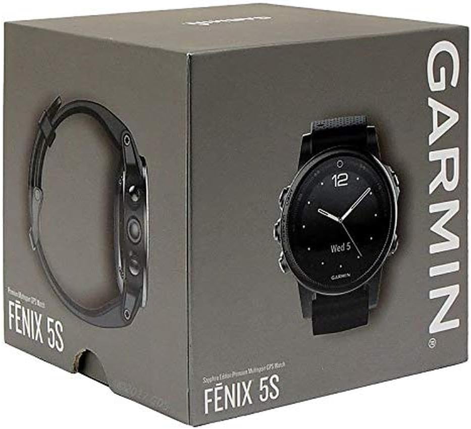 Garmin QuickFit 22 Watch Band - Black Leather