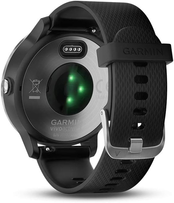 Smartwatch GARMIN Vivoactive 3 1,2in GPS Waterproof 5 ATM Glonass Black Stainless Steel (Renewed)