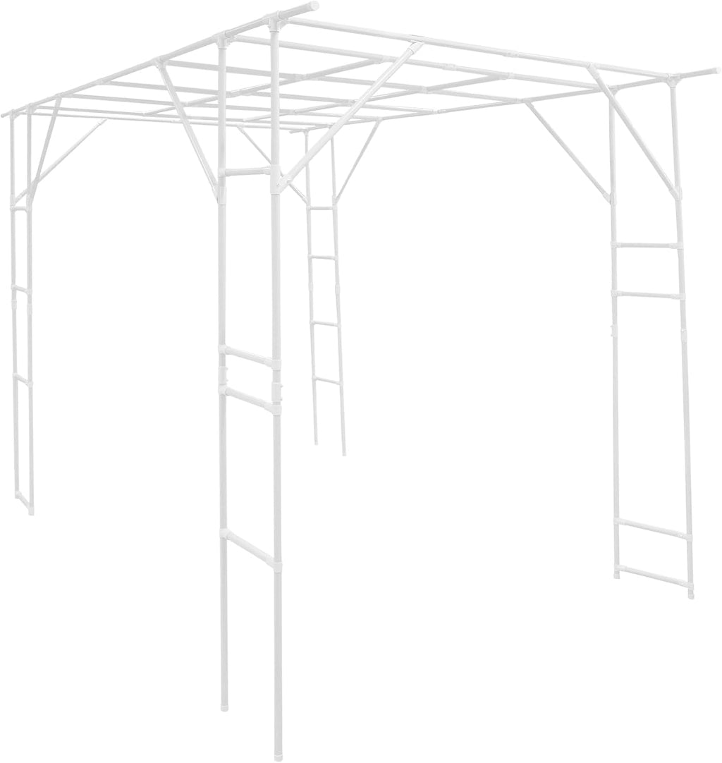 Plant Climbing Stand, 118'' L x 79'' W x 90.5'' H Grape Trellis, Large Garden Arch Trellis for Outdoor Climbing of Plants, Courtyard and Garden Decoration of Pavilions