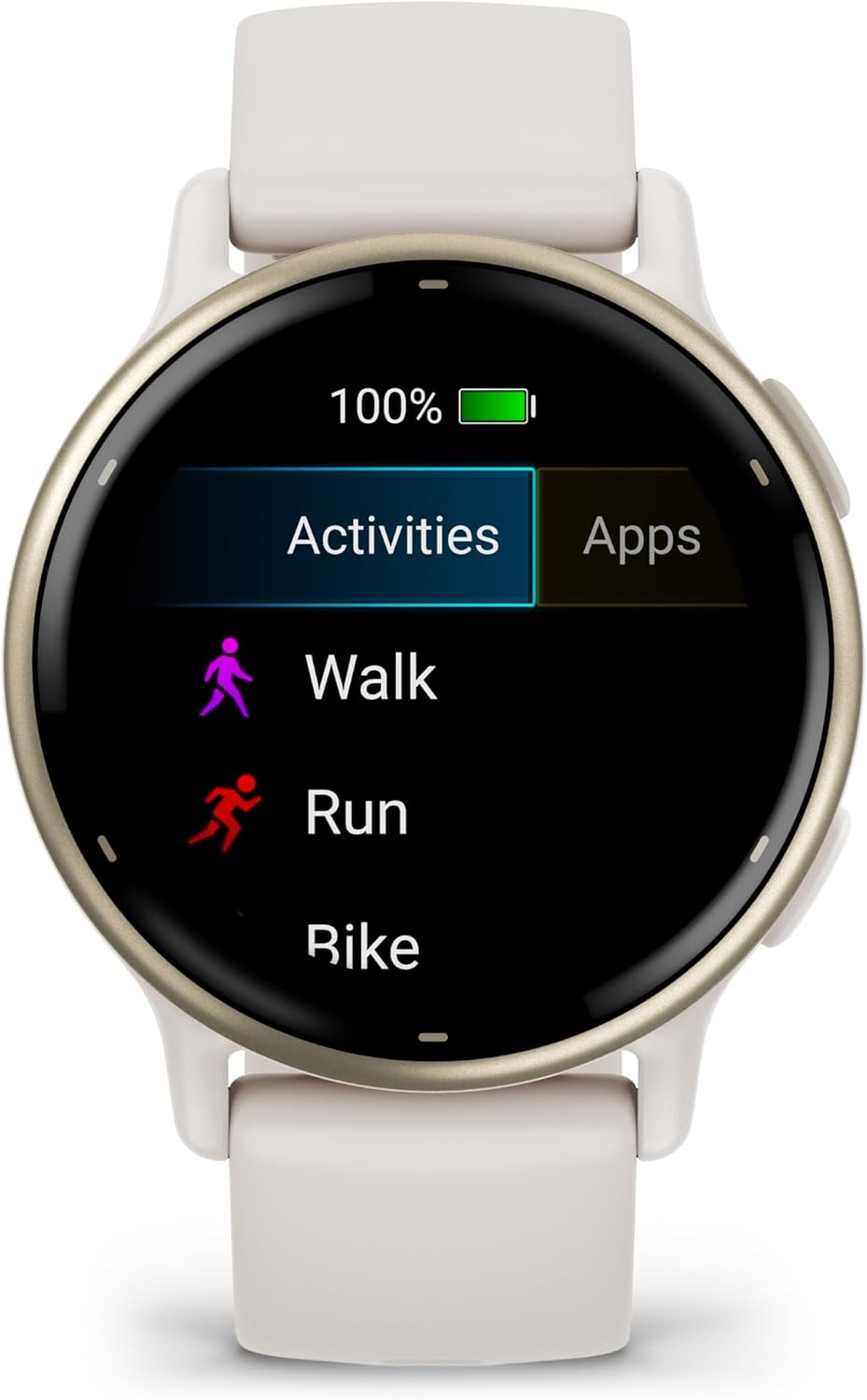 Garmin Vivoactive 5 Fitness Tracker Smart Watch for Women & Men with Cream Gold Aluminum Bezel & Ivory Case and Silicone Band with 11 Days Battery Life and Bright 1.2' AMOLED Touchscreen Display