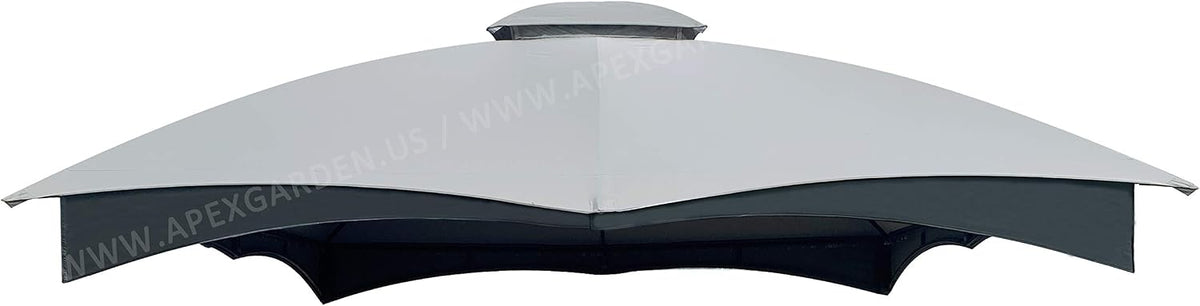 APEX GARDEN Replacement Canopy Top for Lowe's Allen Roth 10X12 Gazebo #GF-12S004B-1 (Grey)
