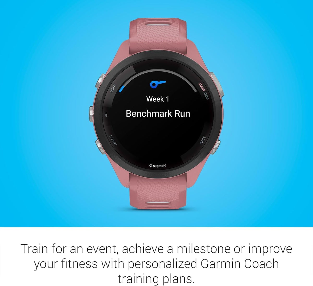 Garmin Forerunner 265S Running Smartwatch, Colorful AMOLED Display, Training Metrics and Recovery Insights, Light Pink and Powder Gray (Renewed)