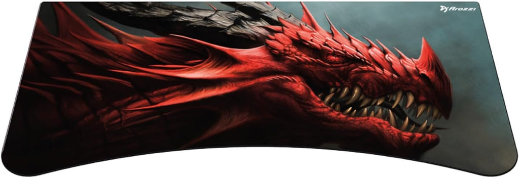 Arozzi Arena Gaming Desk Mat, Full Surface Custom Desk Pad, Interchangeable, Water Resistant & Washable Computer Desk Mouse Pad with Stitched Edges (D001)
